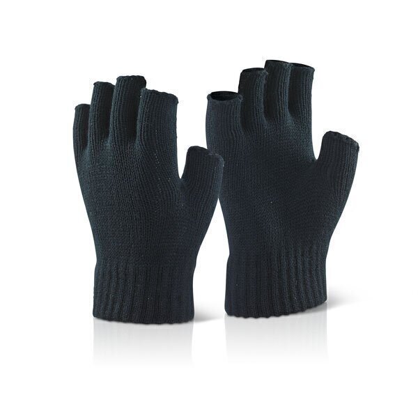 Fingerless Mitts Black (1 Pair)