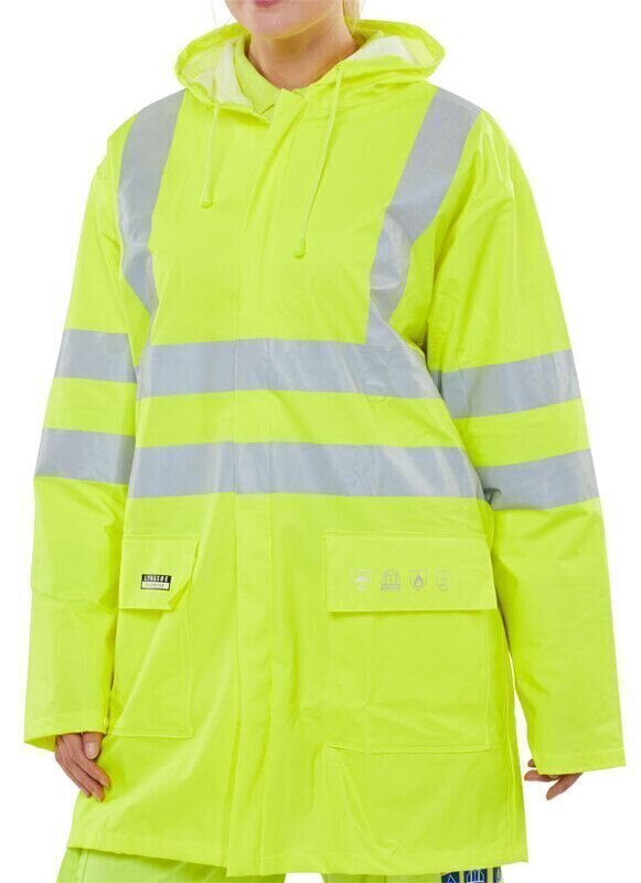 Fire Retardant Anti-Static Jacket Saturn Yellow 5XL