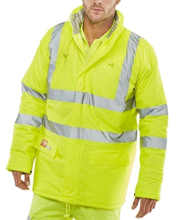 Fire Retardant Anti-Static Padded Jacket Saturn Yellow M