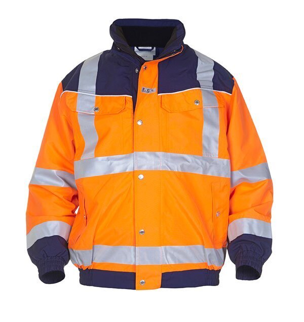 Furth High Visibility SNS Pilot Jacket Two Tone Orange / Navy S
