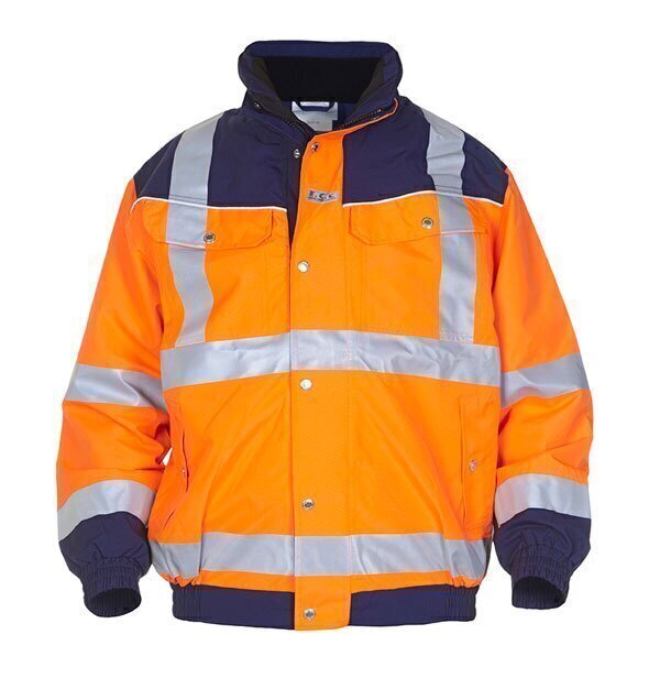 Furth High Visibility SNS Pilot Jacket Two Tone Orange / Navy XL