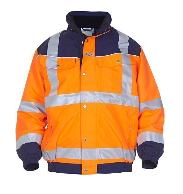 Furth High Visibility SNS Pilot Jacket Two Tone Orange / Navy XL