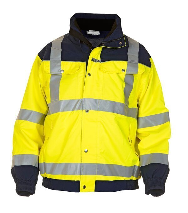 Furth High Visibility SNS Pilot Jacket Two Tone Saturn Yellow / Navy S