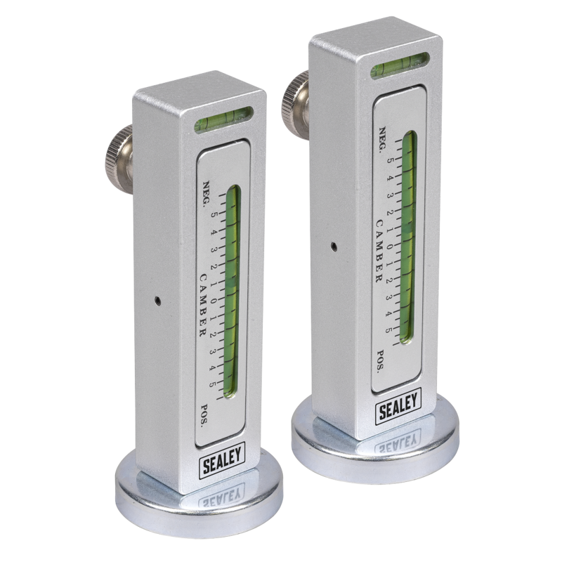 Sealey GA47 Magnetic Camber/Castor Gauge 2pc
