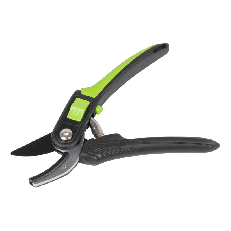 Sealey GTSG005 Anvil Secateurs with Soft Grip Handle, 3-Stage Safety Lock Carbon Steel Blade, 220mm