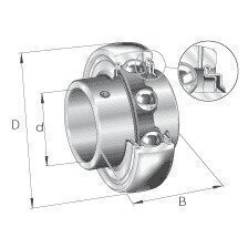 GY1203KRRB 2.3/16inch Bore INA Bearing Insert