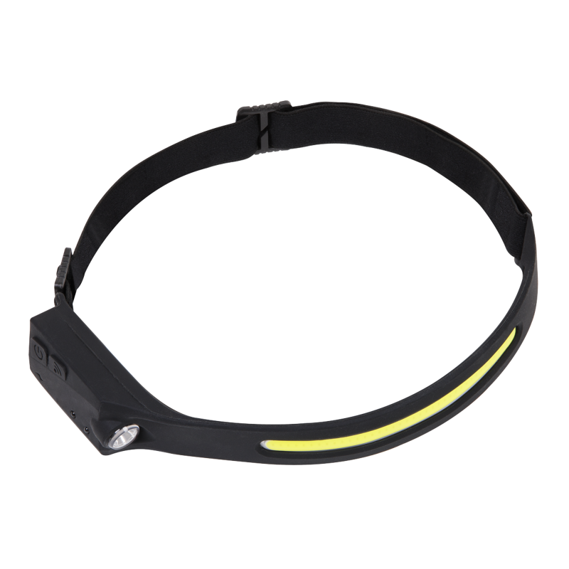 Sealey HT104RDB Rechargeable Head Torch with Auto-Sensor 5W COB  3W LED - Display Box of 12