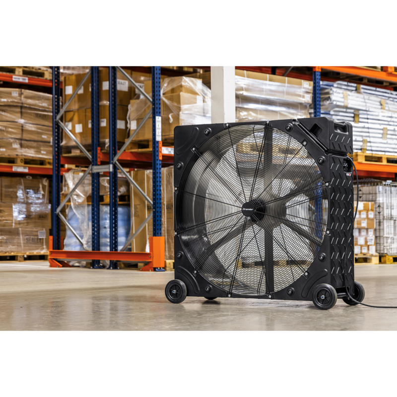 Sealey HVD42PM Premier 42 Industrial High Velocity Rotomould Drum Fan 3-Speed 230V