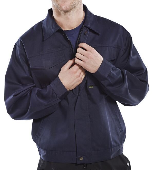 Heavyweight Drivers Jacket Navy Blue 48