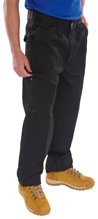 Heavyweight Drivers Trousers Black 50 Tall