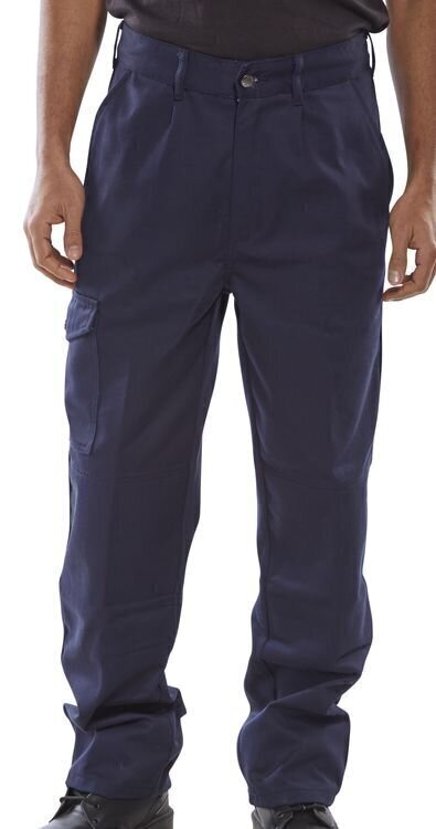 Heavyweight Drivers Trousers Navy Blue 36
