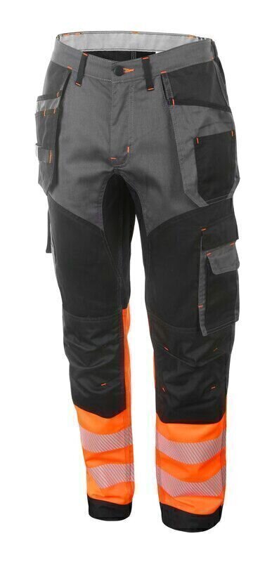 Hi-Vis Two Tone Trousers Orange/Black 34S Cert Code: TTT