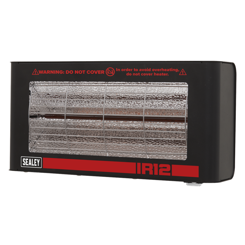 Sealey IR12 Infrared Quartz Heater - Wall Mounting 1.2W/230V