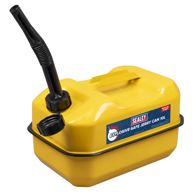 Sealey JC10RY Explosive-Safe Jerry Can 10L - Yellow