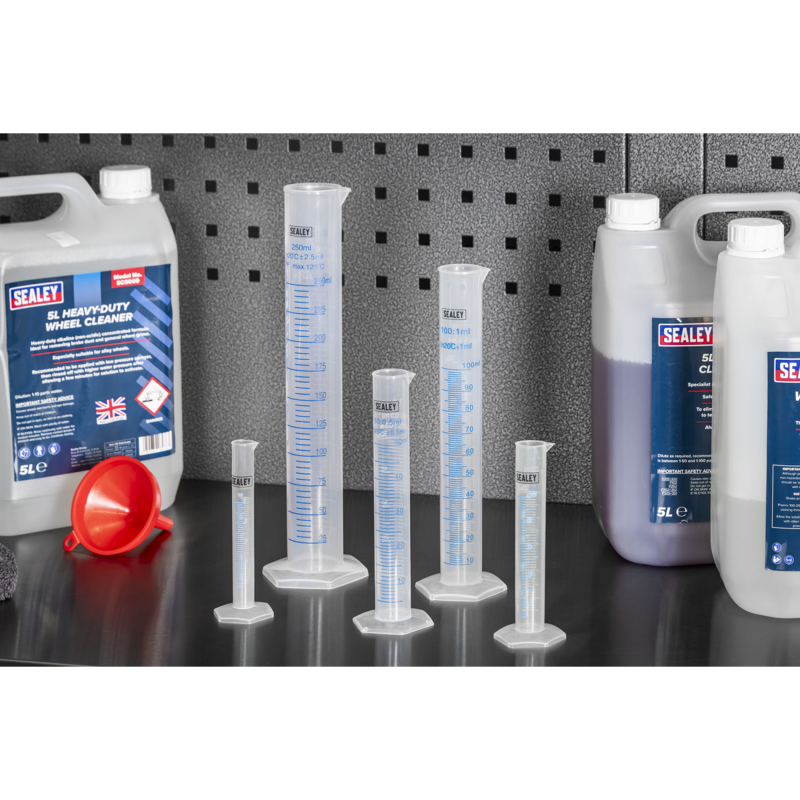 Sealey JMC05 Graduated Measuring Cylinder Set 5pc