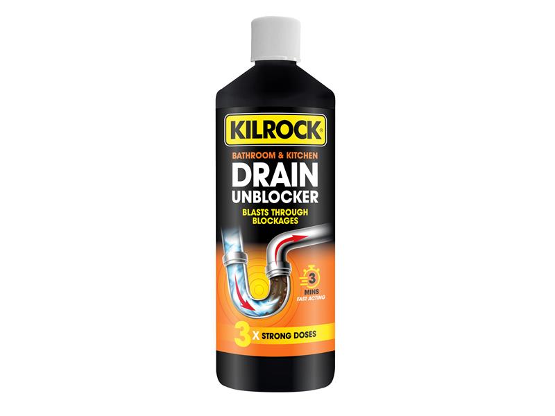 Kilrock Bathroom  Kitchen Drain Unblocker 1 litre
