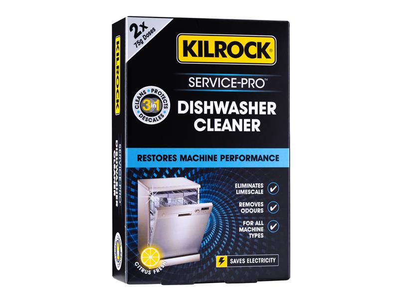 Kilrock Service-Pro Dishwasher Descaler  Cleaner 75g (Pack of 2)
