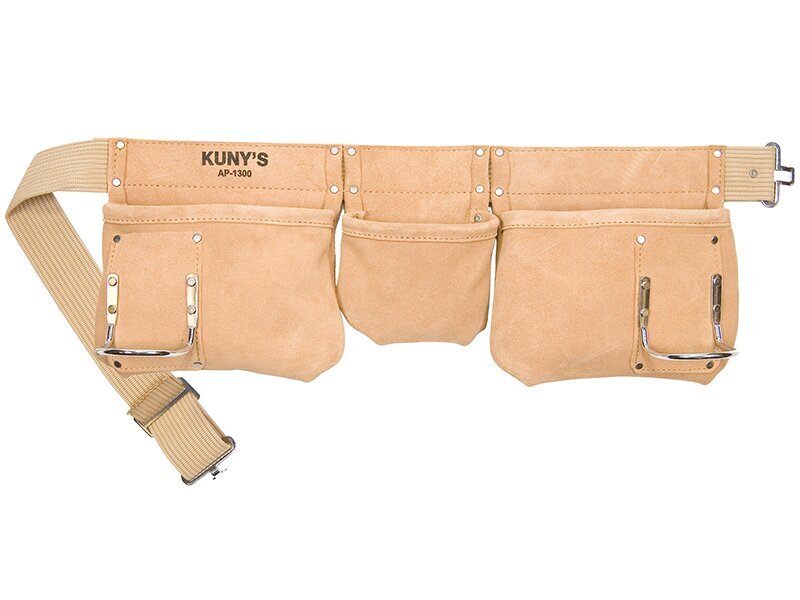 Kunys AP-1300 Carpenters Apron 5 Pocket Suede Leather