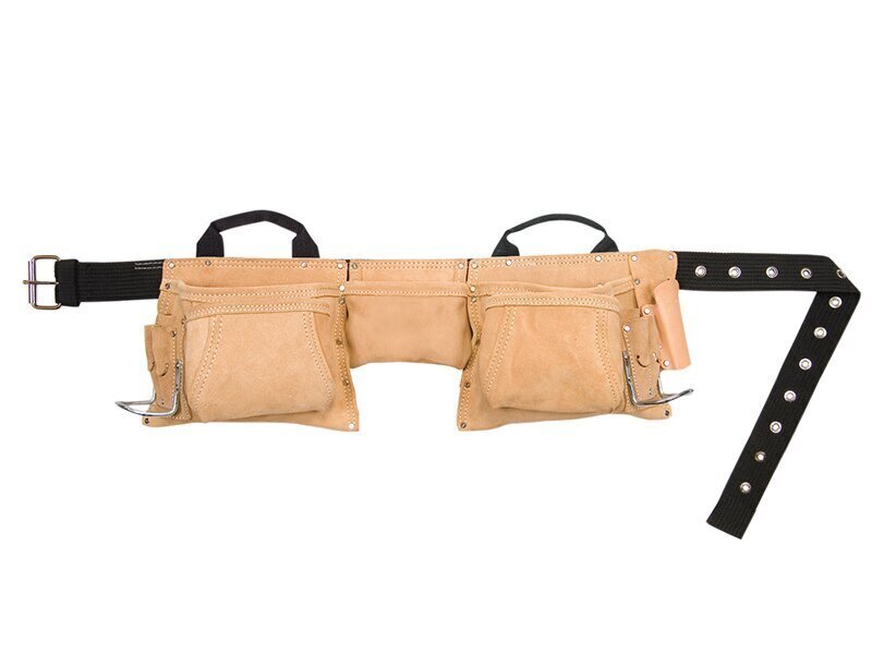 Kunys AP-527X Heavy-Duty Leather Work Apron 12 Pocket
