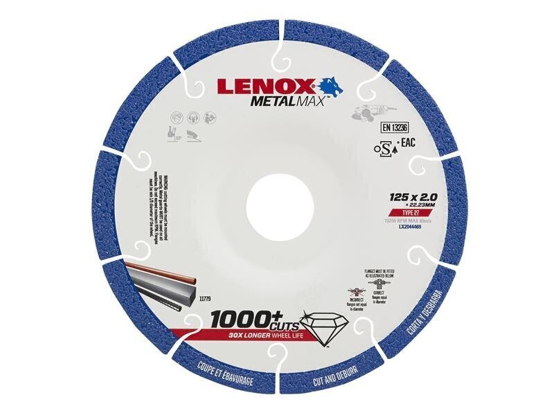 LENOX METALMAX Diamond Blade 125 x 2.0 x 22.23mm