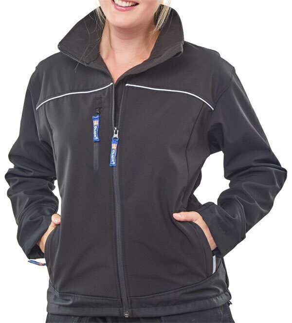 Ladies Soft Shell Jacket Black XXL