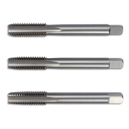 M14 x 1.25 MF Set HSS ISO529 Metric Fine Bright Straight Flute Tap