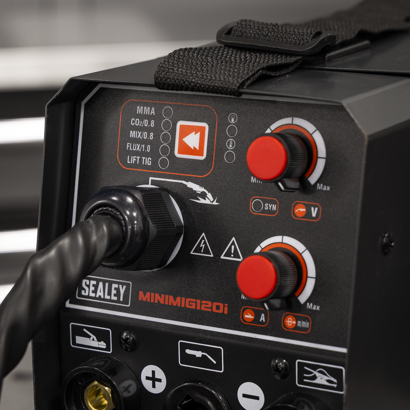 Sealey MINIMIG120i MIG/TIG MMA (ARC/STICK) Inverter Welder 120A 230V