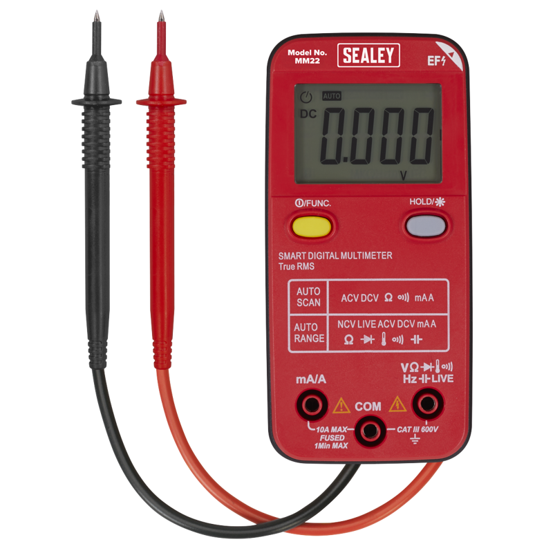 Sealey MM22 13-Function Professional Smart Auto-Scanning Digital Multimeter