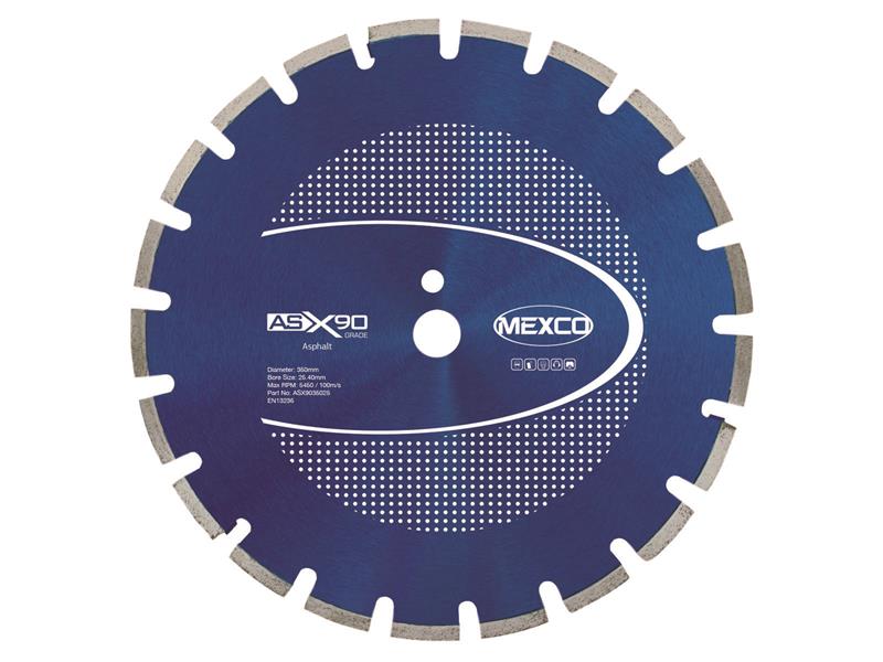 Mexco Asphalt X90 Grade Diamond Blade 350 x 25.4mm