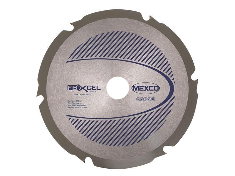 Mexco Fibre Cement Board PCD Blade 216 x 30mm x 6T