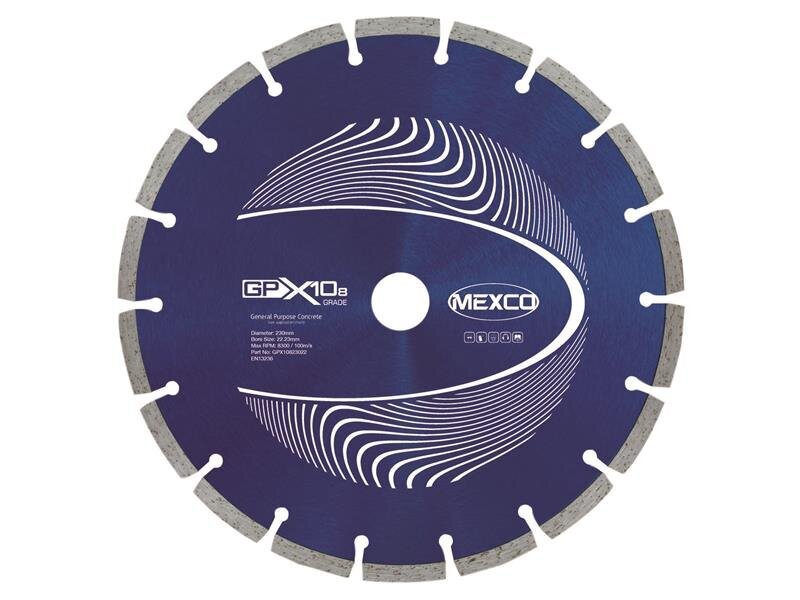 Mexco GPX10-8 Concrete Diamond Blade 230 x 22mm