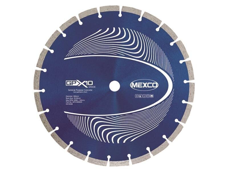 Mexco GPX10 Concrete Diamond Blade 300 x 20mm