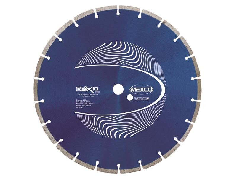 Mexco GPX10 Concrete Diamond Blade 350 x 20mm