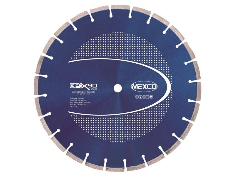 Mexco GPX90 Concrete Diamond Blade 350 x 20mm
