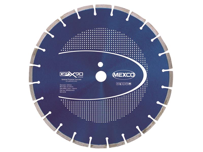 Mexco GPX90 Concrete Diamond Blade 350 x 25.4mm