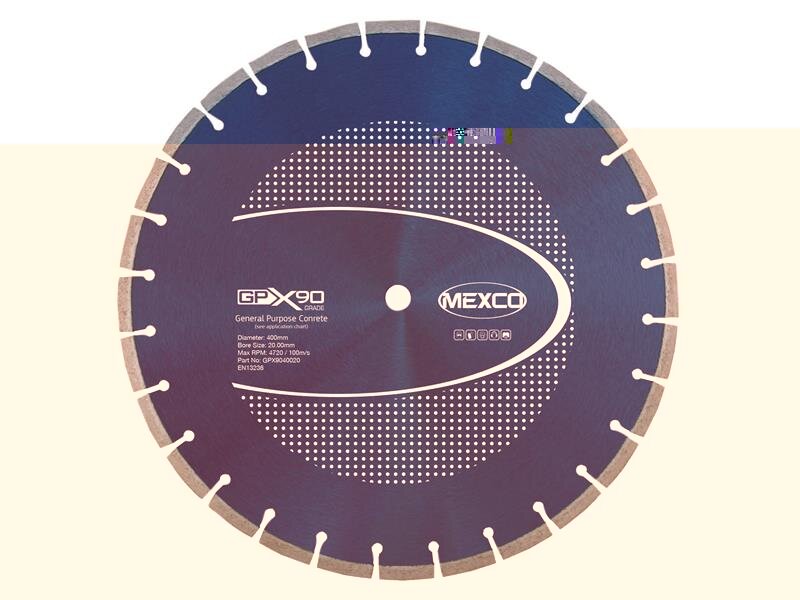 Mexco GPX90 Concrete Diamond Blade 400 x 20mm