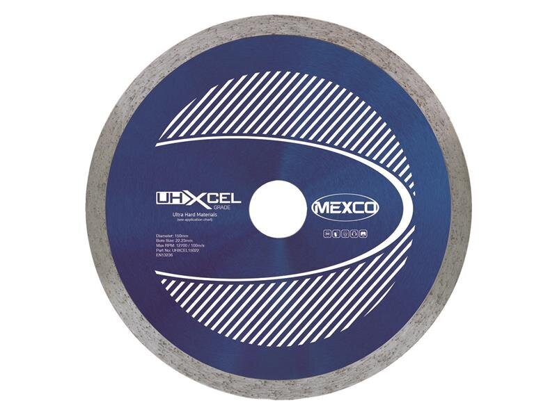 Mexco UHXCEL Ultra Hard Materials Diamond Blade 150 x 22mm