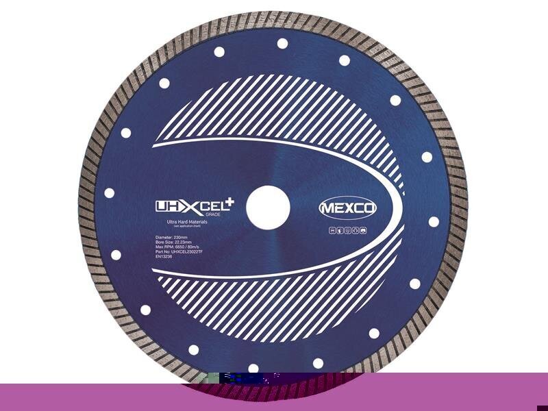 Mexco UHXCEL Ultra Hard Plus Diamond Blade 230 x 22mm