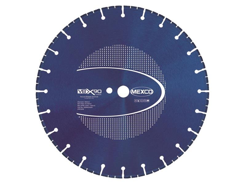 Mexco VBX90 Grade Universal Diamond Blade 350 x 25.4mm