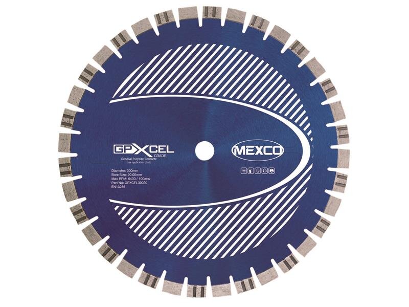 Mexco XCEL GRADE Concrete Diamond Blade 300 x 20mm