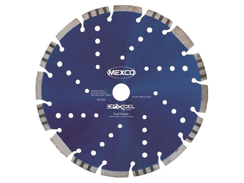 Mexco XCEL Grade Dual Purpose Diamond Blade 230 x 22mm