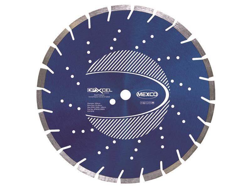 Mexco XCEL Grade Dual Purpose Diamond Blade 350 x 25.4mm