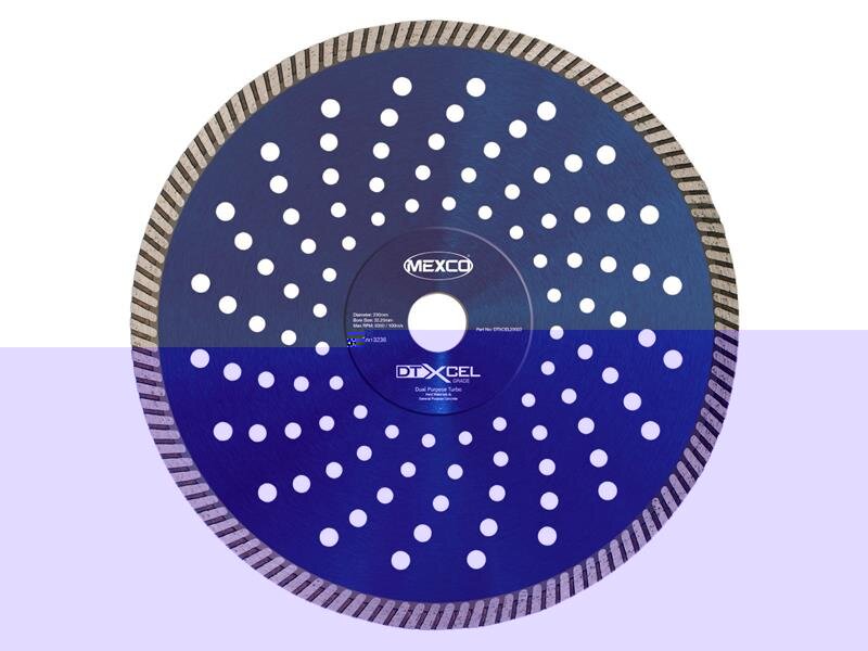 Mexco XCEL Grade Dual Purpose Turbo Diamond Blade 230 x 22mm