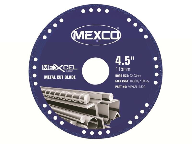 Mexco XCEL Grade Metal Cut Diamond Blade 115 x 22mm