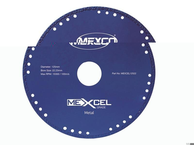 Mexco XCEL Grade Metal Cut Diamond Blade 125 x 22mm