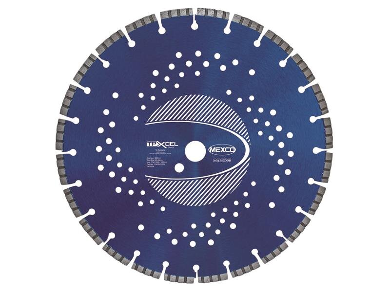 Mexco XCEL Grade Tri-Purpose Diamond Blade 350 x 25.4mm