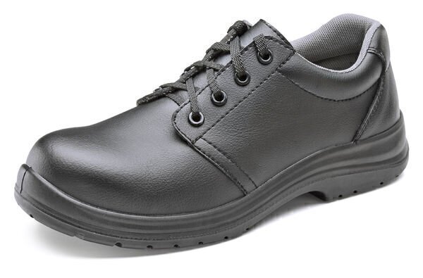 Micro-Fibre Tie Shoes S2 Black Size 07