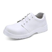 Micro-Fibre Tie Shoes S2 White Size 10
