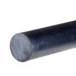 Nylon 6.6 Black Rod (Mos2 Lubricated) 45mm dia x 500mm 