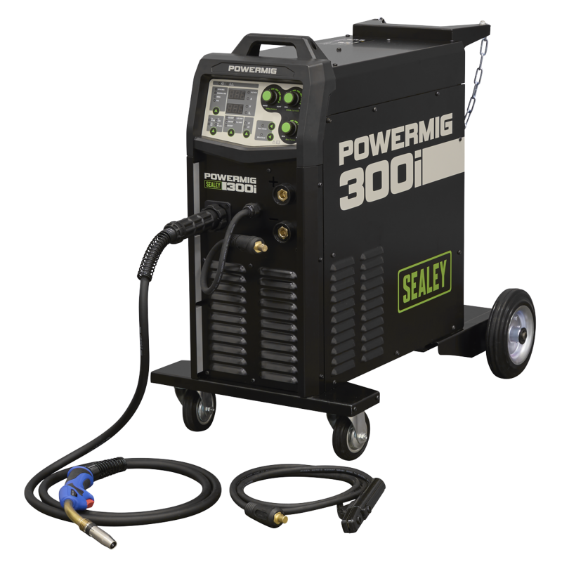 Sealey POWERMIG300i 300A Professional Gas/Gasless MIG/TIG/MMA Inverter Welder 400V 3ph